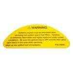 Crusader Decal,Fuel Warning # 23649
