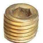 Crusader Plug, 1/16'' Npt, Soc Brass 45370