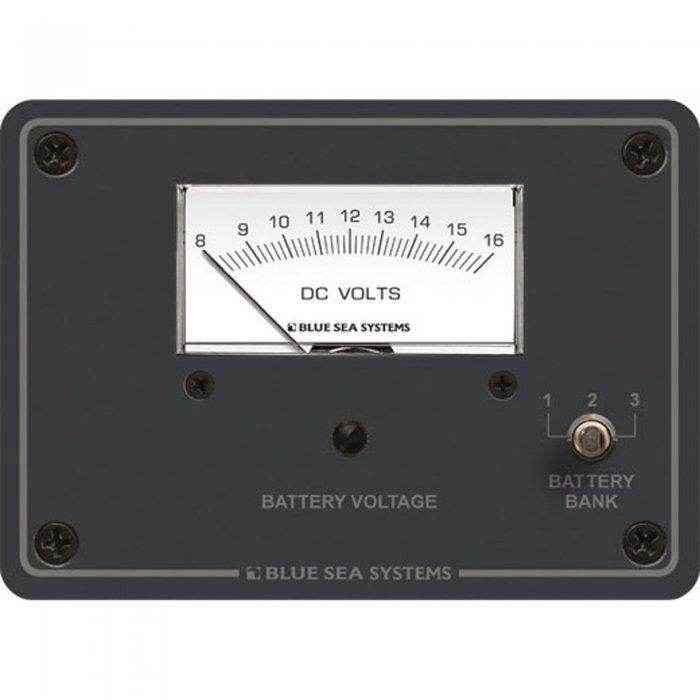 Blue Sea DC Analog Voltmeter Panel 8015 - MacombMarineParts.com