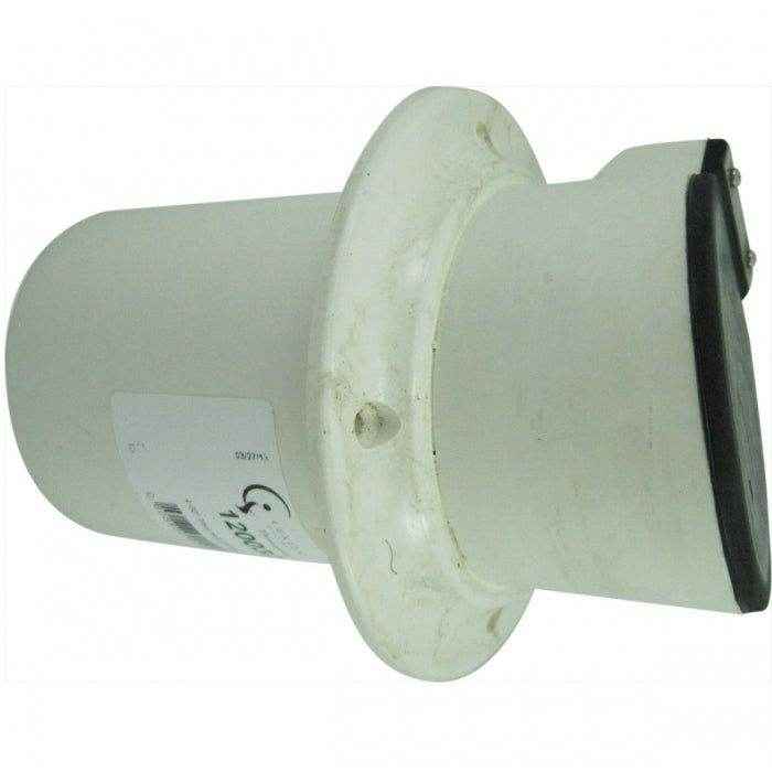 Exhaust Thru Hull with Flapper 2 in. White | Centek 1200300