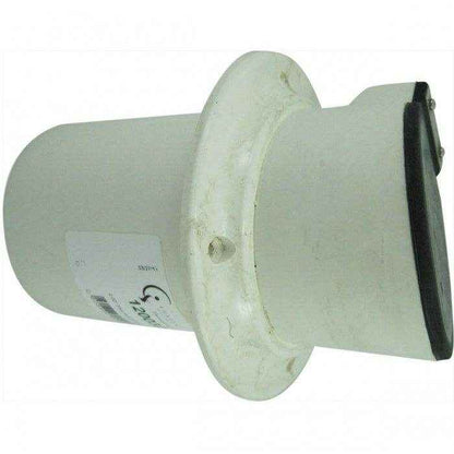 Exhaust Thru Hull with Flapper 2 in. White | Centek 1200300
