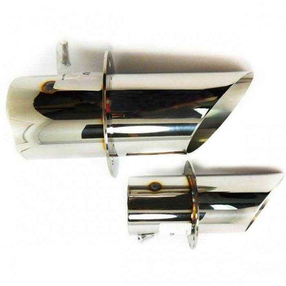 Exhaust Tips Angle Cut SS with Internal Flapper - 4 in. | Corsa Performance 11000