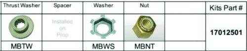Fixed Hub Prop Hardware Kit - Mercury, Type B | Solas 17012501