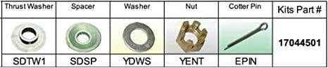 Fixed Hub Prop Hardware Kit - Mercury Type D | Solas 17014501