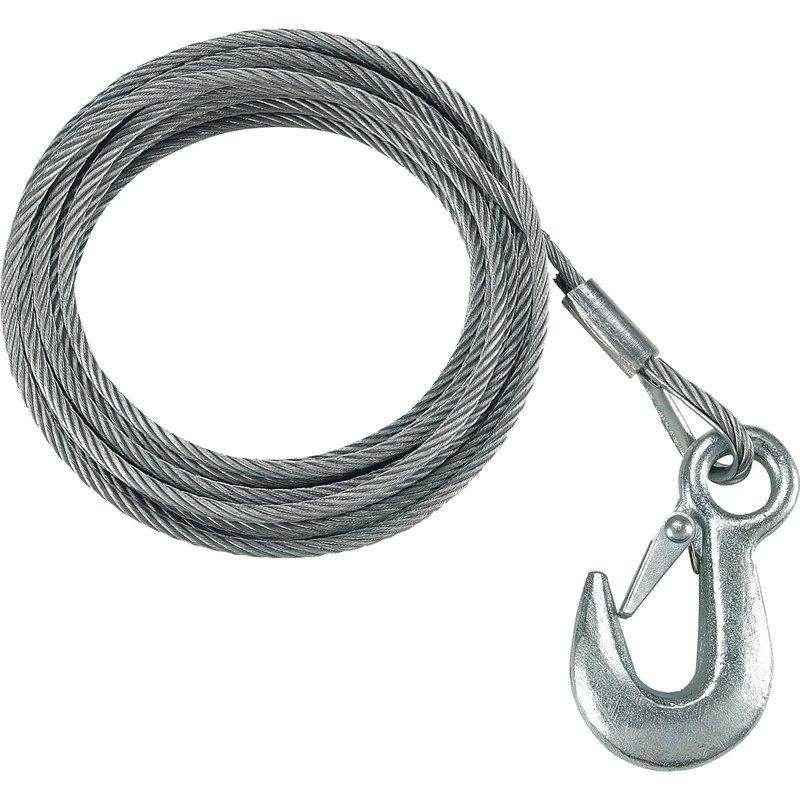 Fulton 3/16 In. X 25 Ft. Winch Cable And Hook Wc325 0100