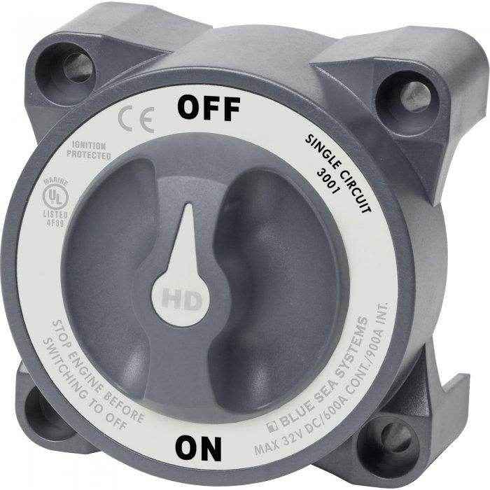 HD-Series Single Circuit On-Off Battery Switch | Blue Sea 3001