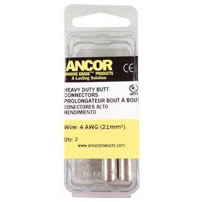 Heavy Duty Tin Butt Connectors #4 2PK | Ancor 252150