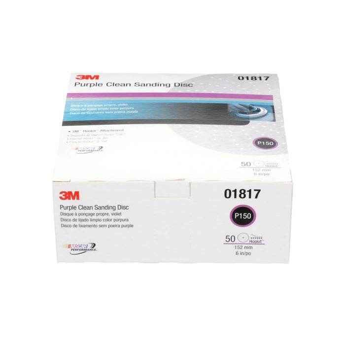 Hookit P150 Purple Clean Sanding Disc 50 Pack - 6 in. | 3M 01817