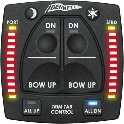 Hydraulic Integrated Trim Tab Control with LED Indicator - All-In-One | Bennett OBI9000H