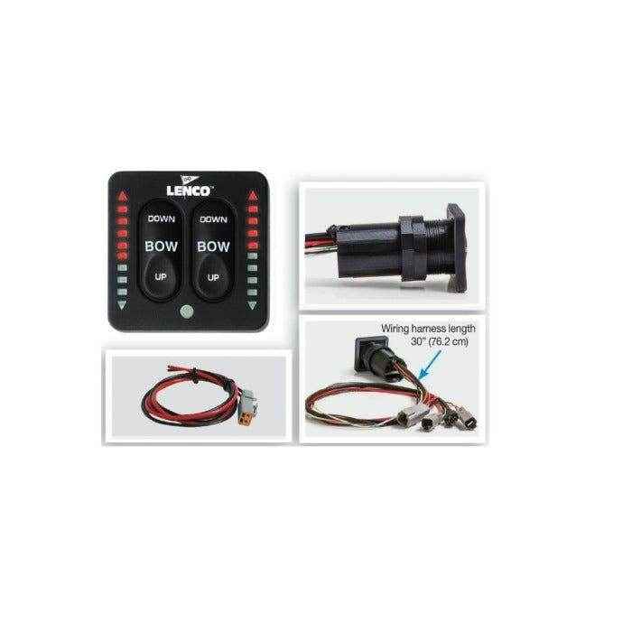 LED Integrated Trim Tab Switch Kit | Lenco 15170-001