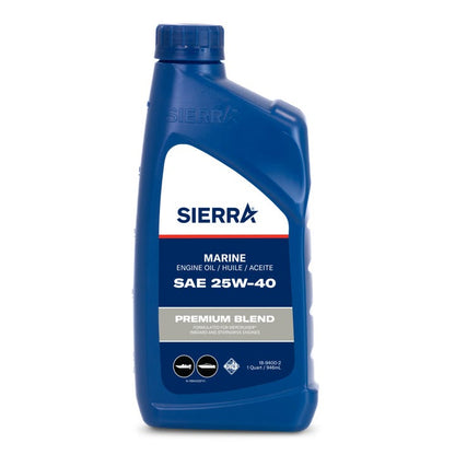Marine Engine Oil 25W-40 4-Stroke Quart | Sierra 18-9400-2