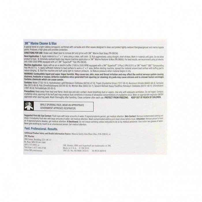 Marine Fiberglass Cleaner and Wax - 33.8 oz. | 3M 9010