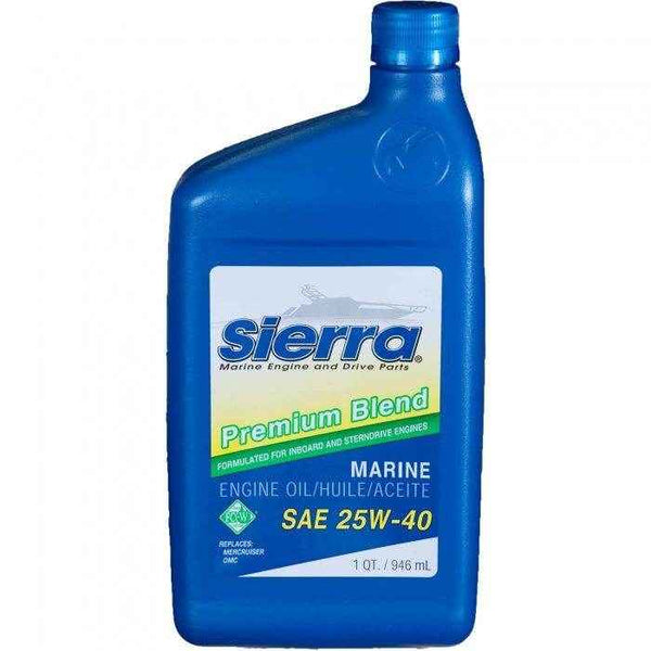 Marine Engine Oil Quart 25W-40 4-Stroke | Sierra 18-9400-2 - MacombMarineParts.com