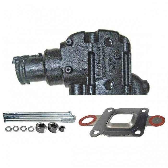 Mercruiser Dry Joint Exhaust Riser 7 Degree Down Angle | Barr Marine MC-20-864309