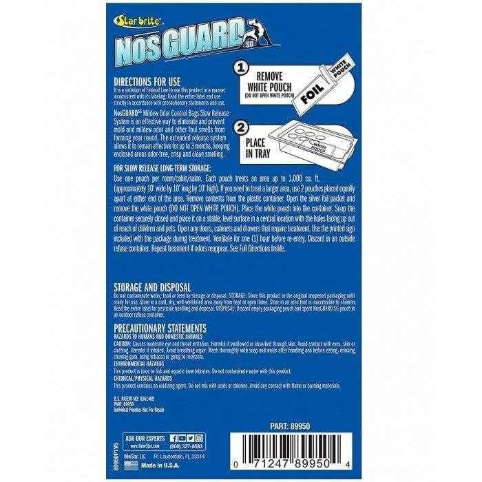 NosGUARD SG Mildew Odor Control Bags 2-Pack - Slow Release Formula | Star Brite 089950