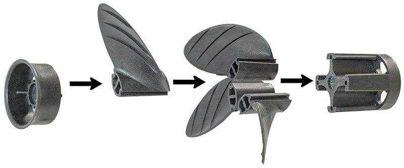 OMC Hub Assembly | Piranha Propellers OC3