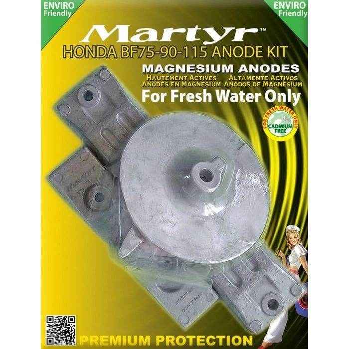 Outboard Magnesium Anode Kit Honda BF 75-115 HP | Martyr CMHBF75115KITM