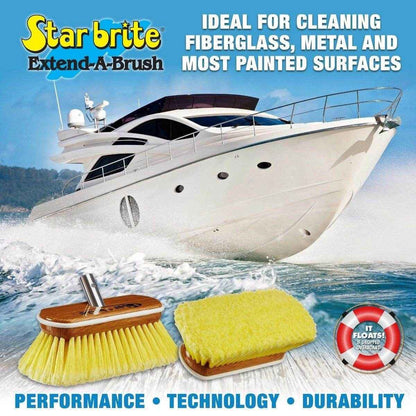 Premium Synthetic Wood Brush - Soft - Yellow | Star Brite 040170