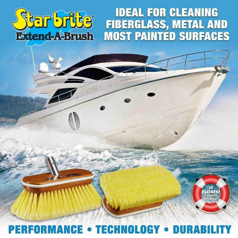 Premium Synthetic Wood Brush - Soft - Yellow | Star Brite 040170