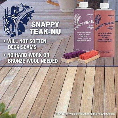 Professional Strength Snappy Teak - Nu Cleaner & Restorer Kit - 32 oz of each | Star Brite STN - QKIT - MacombMarineParts.com