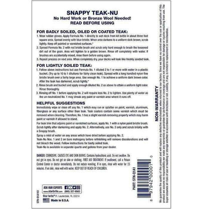 Professional Strength Snappy Teak - Nu Cleaner & Restorer Kit - 32 oz of each | Star Brite STN - QKIT - MacombMarineParts.com