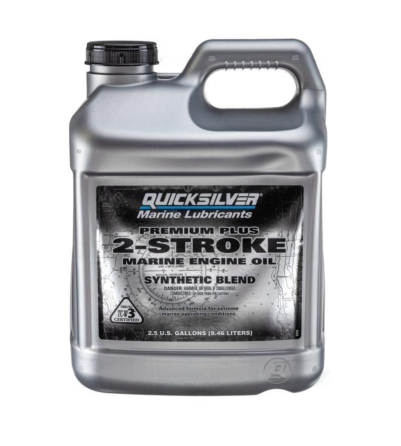 Quicksilver – Premium Plus 2-Stroke Marine Engine Oil | Synthetic Blend | 858028Q01