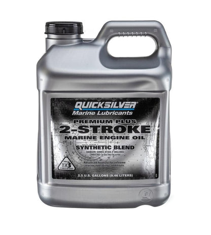 Quicksilver – Premium Plus 2-Stroke Marine Engine Oil | Synthetic Blend | 858028Q01
