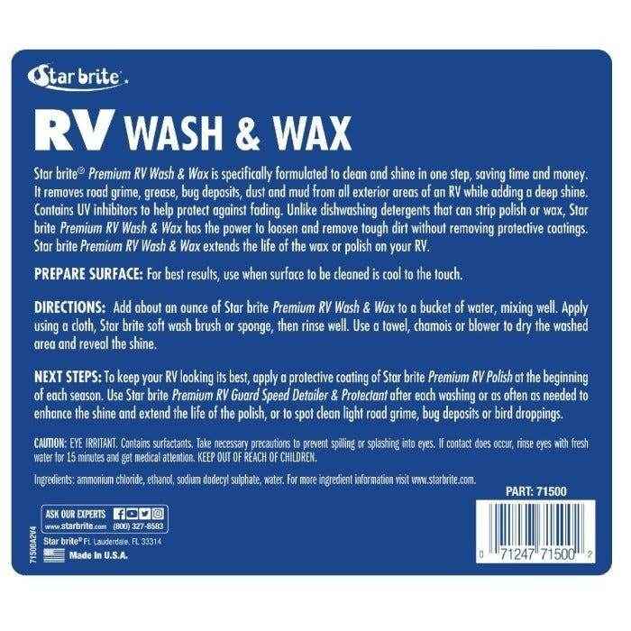 RV Wash &amp; Wax - 1 gal. | Star brite 071500N