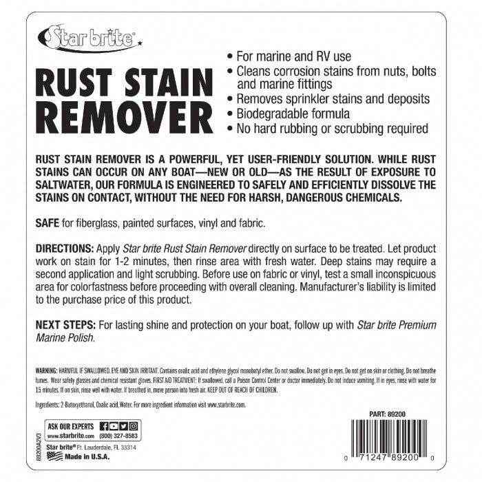 Rust Stain Remover - 22 oz. | Star Brite 089222P