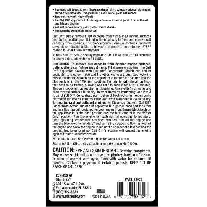 Salt Off Protect with PTEF Concentrate - 32 oz. | Star Brite 093932