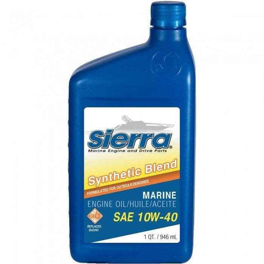 Semi-Synthetic Marine Oil 1 Quart 10W-40 FC-W | Sierra 18-9551-2 - MacombMarineParts.com