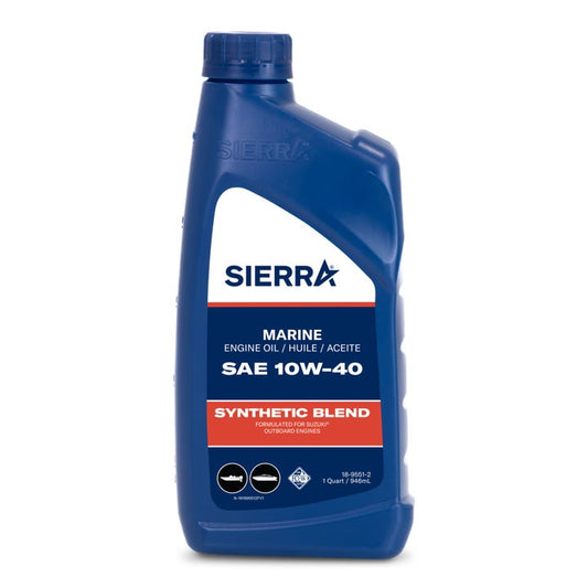 Semi-Synthetic Marine Oil 1 Quart 10W-40 FC-W | Sierra 18-9551-2