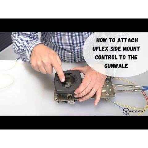 Single Lever Dual Action Side Mount Engine Control with Trim | Uflex USA B184MERC