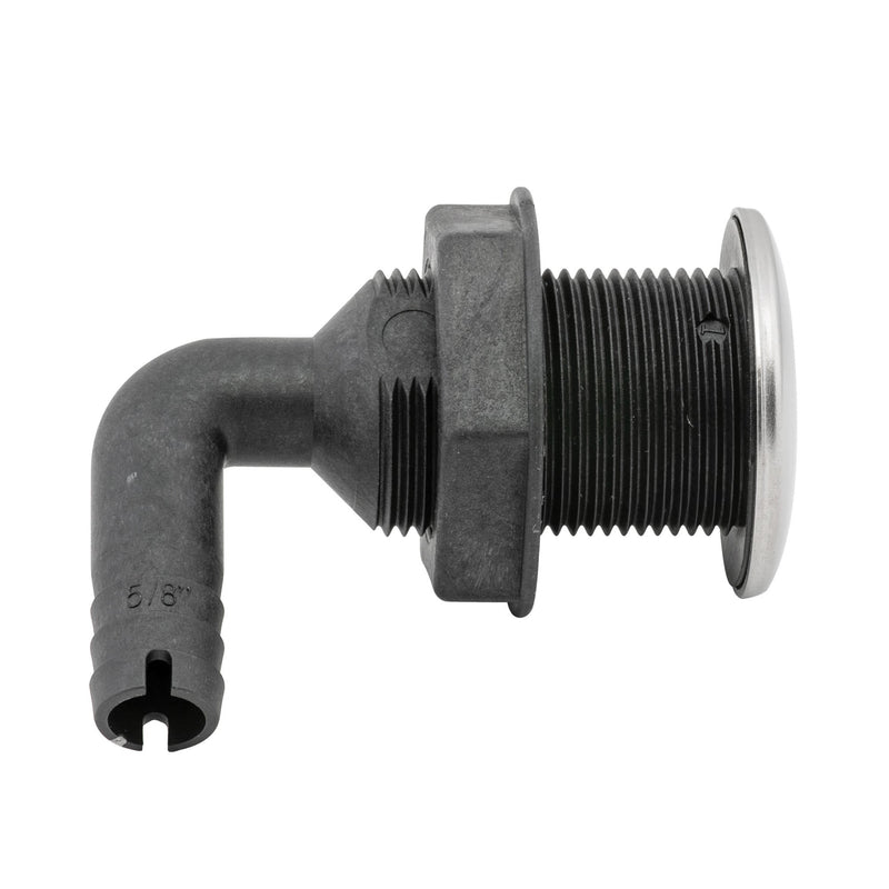 Stainless Steel/Nylon Thru Hull with Barb | Whitecap S-3810
