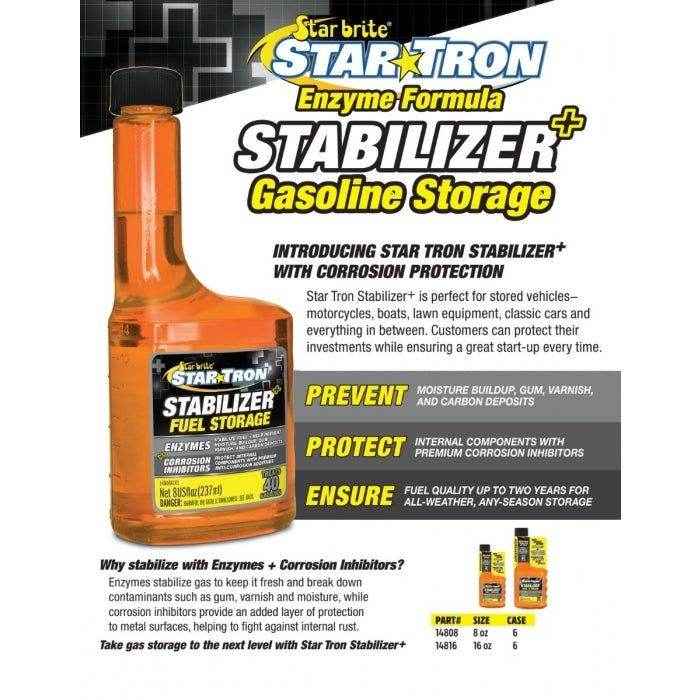 Star Tron Stabilizer+ with Corrosion Inhibitors - 16 oz. | Star Brite 14816