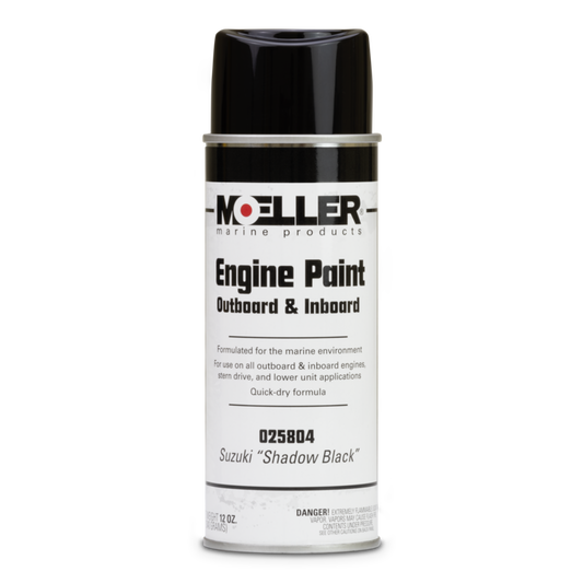 Suzuki Shadow Black Engine Paint - 12 oz. | Moeller Marine Products 025804