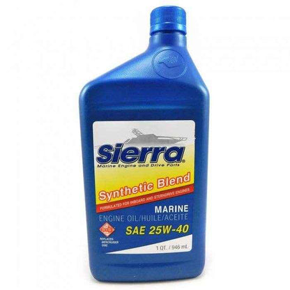 Synthetic Blend Inboard Engine Oil Quart 25W-40 | Sierra 18-9440-2