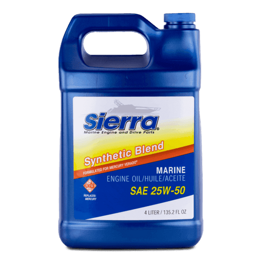 Synthetic Blend Outboard Engine Oil 4 Liter - 25W-50 | Sierra 18-9552-3