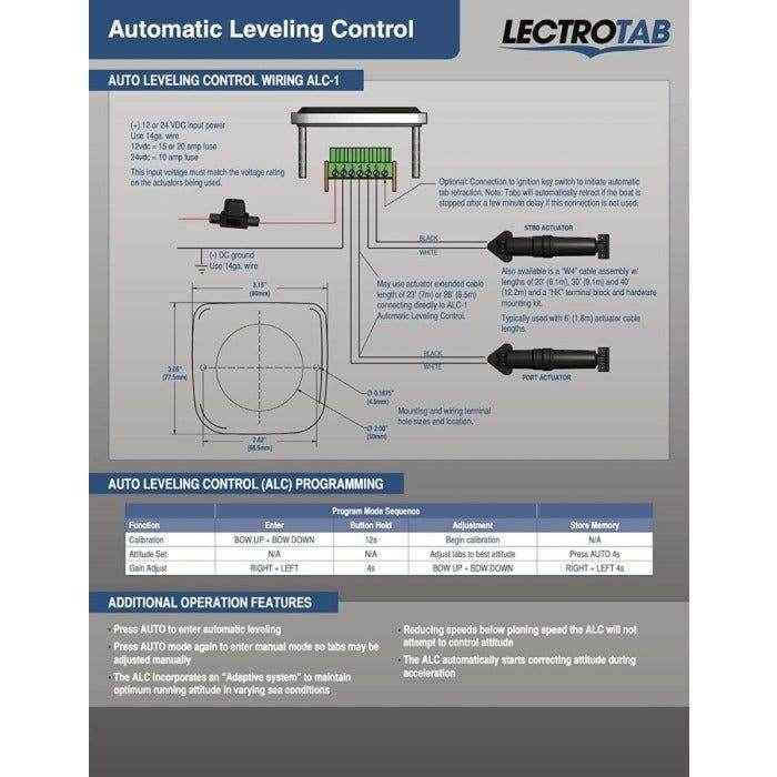 Trim Tab Automatic Leveling Control - Bennett LectroTab Lenco Upgrade | Lectrotab ALC-1