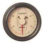 Vetus Rudder Position Indicator With White Face Rpi1810W