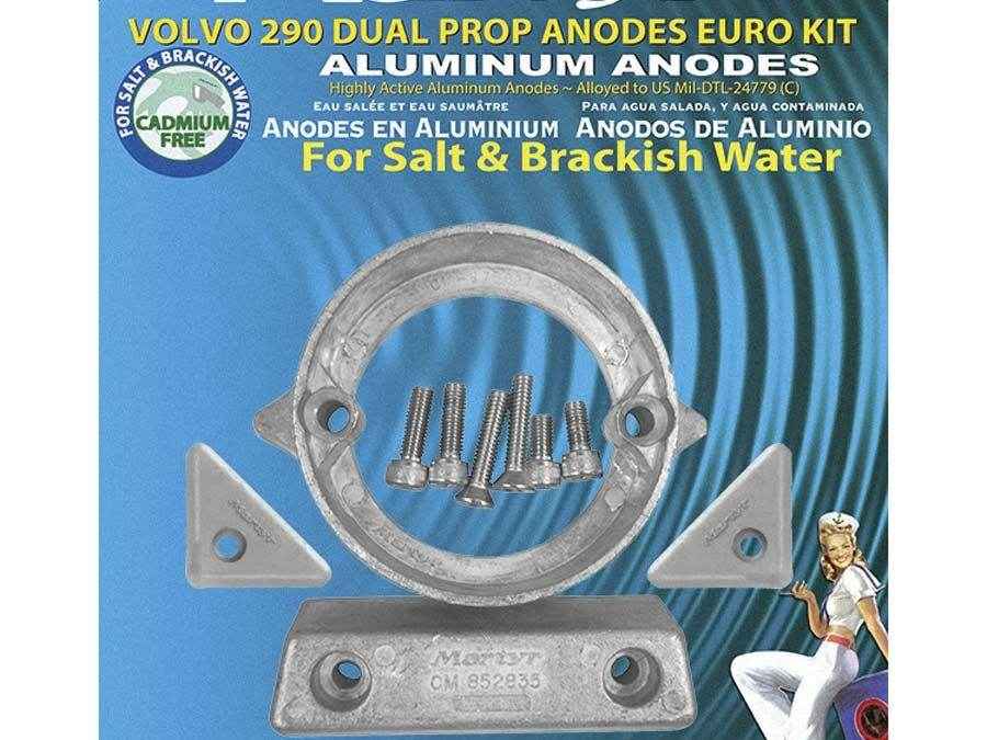 Volvo Penta 290Dp Prop Anodes Euro Kit Aluminum | Martyr CM290DPEUKITA