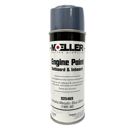 Yamaha Metallic Blue Silver Spray Paint | Moeller Marine 025469