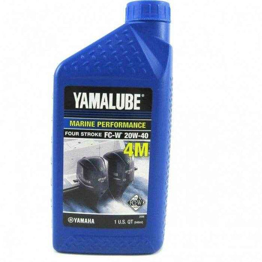 Yamalube Outboard Engine Oil Quart 20W-40 | Yamaha LUB-20W40-FC-12 - MacombMarineParts.com