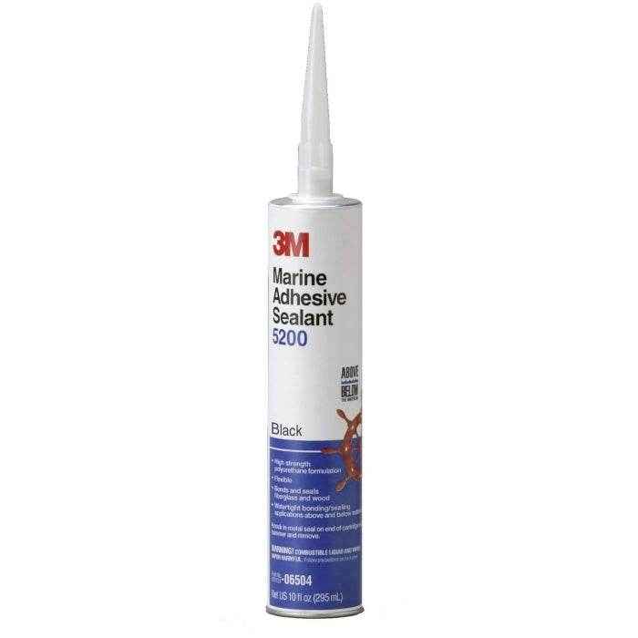 Adhesive Sealant 5200 Black Cartridge - 10 oz. | 3M 06504 - MacombMarineParts.com