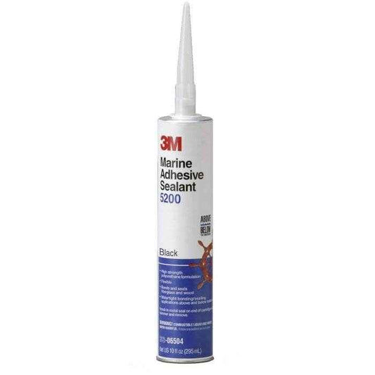 Adhesive Sealant 5200 Black Cartridge - 10 oz. | 3M 06504 - MacombMarineParts.com