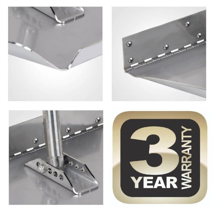 Airboat Trim Tab Kit without Switch 12V - 9" x 14" | Lenco 15112-101 - MacombMarineParts.com