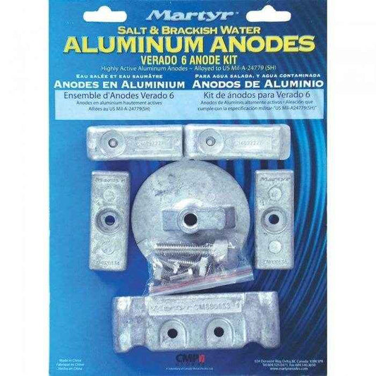 Aluminum Anode Kit Mercury Verado 6 | Martyr CMVERADO6KITA - MacombMarineParts.com