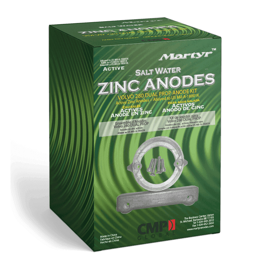 Volvo Penta Anode Kit | Martyr CM280DPKITZ - MacombMarineParts.com