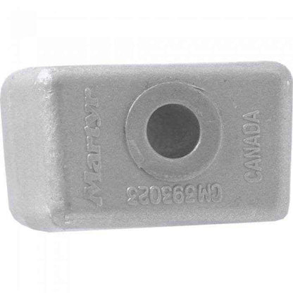 Bombardier Zinc Gearcase Block Anode | Martyr CM393023Z - MacombMarineParts.com
