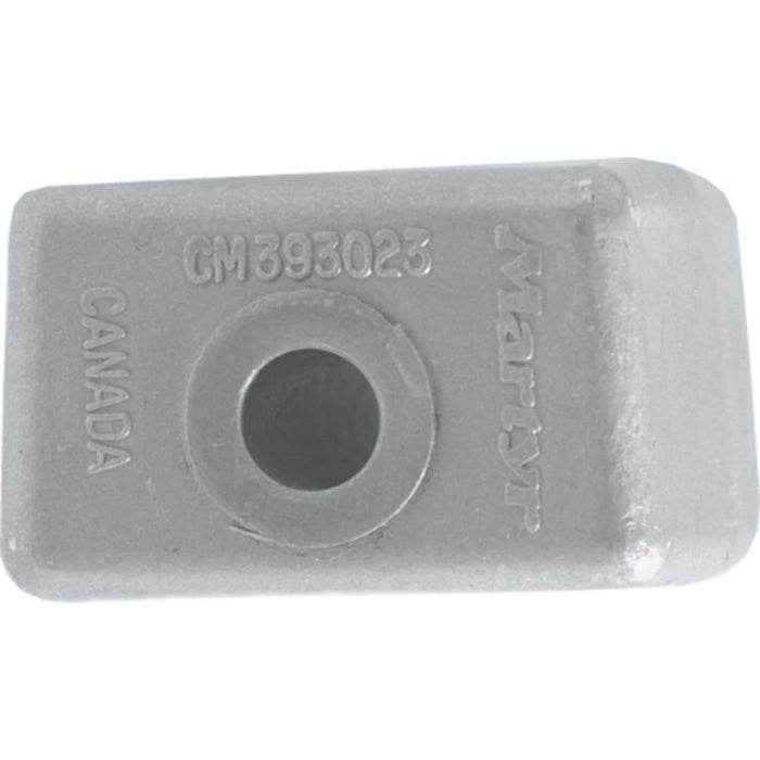 Bombardier Zinc Gearcase Block Anode | Martyr CM393023Z - MacombMarineParts.com
